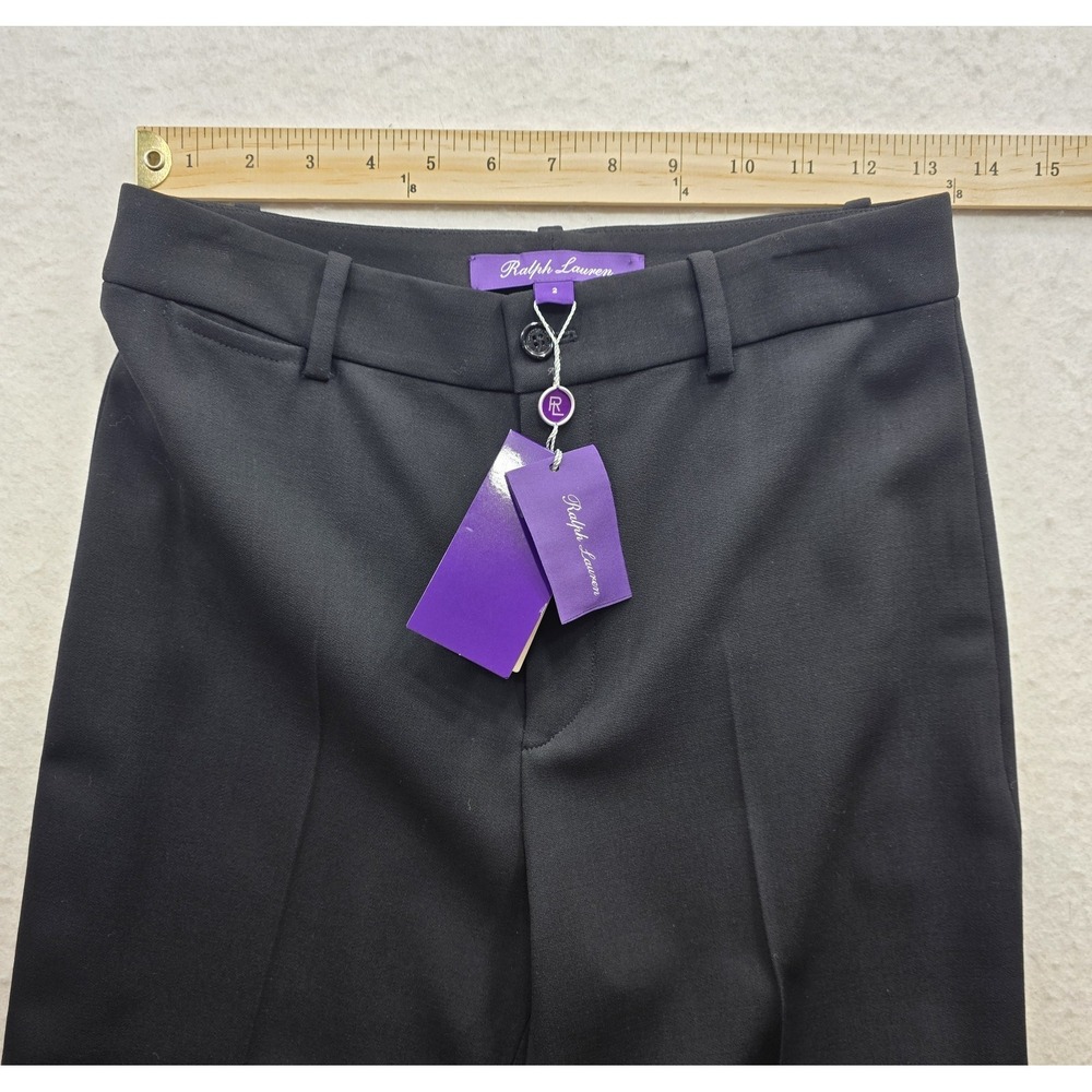 Ralph Lauren Purple Label 290748546001 Women's Black Pleated Dress Pants. Size 2 - Picture 8 of 8